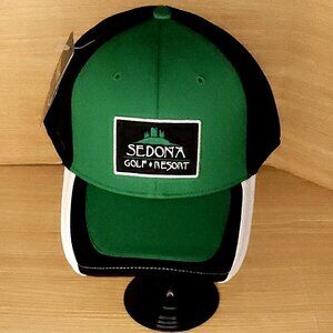 Pukka New Sedona Golf Resort Green Black Tech Mesh Hat